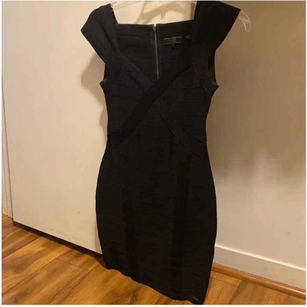 Elegant Black Bandage Dress - Picture 8 of 9